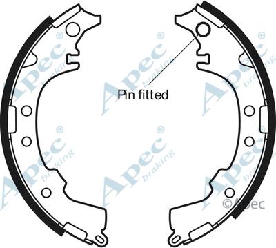 APEC SHU566 - Set saboti frana aaoparts.ro