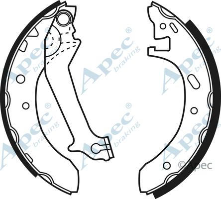 APEC SHU529 - Set saboti frana aaoparts.ro