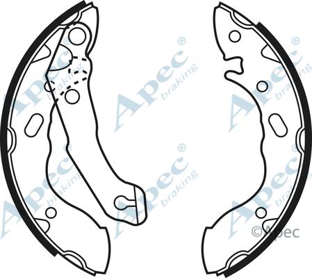 APEC SHU521 - Set saboti frana aaoparts.ro