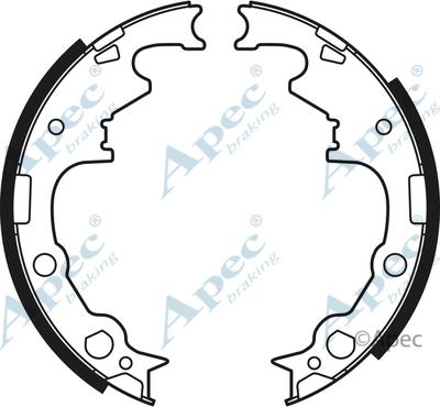 APEC SHU608 - Set saboti frana aaoparts.ro