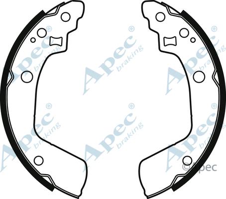 APEC SHU814 - Set saboti frana aaoparts.ro