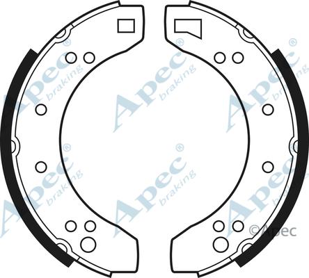APEC SHU218 - Set saboti frana aaoparts.ro
