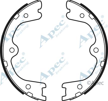 APEC SHU751 - Set saboti frana, frana de mana aaoparts.ro