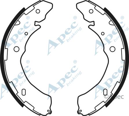 APEC SHU772 - Set saboti frana aaoparts.ro