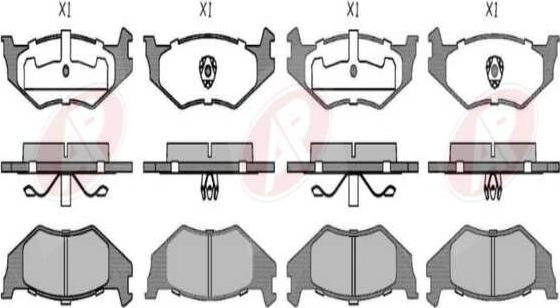 AP-SA 5AP456 - Set placute frana,frana disc aaoparts.ro