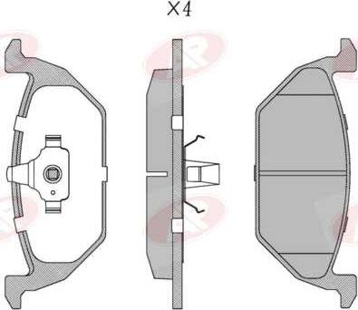 AP-SA 5AP5405 - Set placute frana,frana disc aaoparts.ro