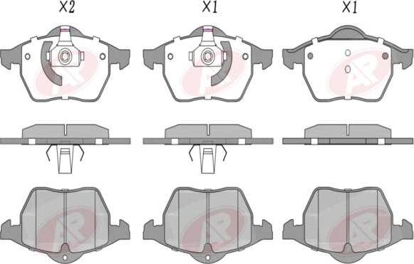 AP-SA 5AP635 - Set placute frana,frana disc aaoparts.ro