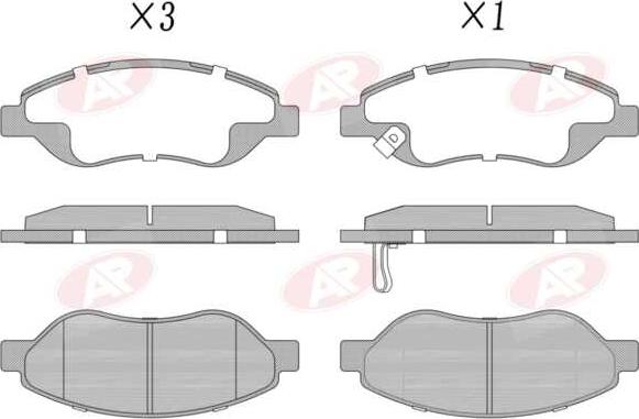 AP-SA 5AP1490 - Set placute frana,frana disc aaoparts.ro