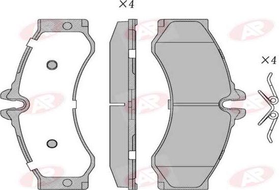AP-SA 5AP1517 - Set placute frana,frana disc aaoparts.ro