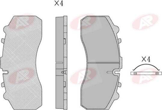 AP-SA 5AP1173 - Set placute frana,frana disc aaoparts.ro
