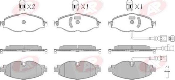 AP-SA 5AP1834 - Set placute frana,frana disc aaoparts.ro