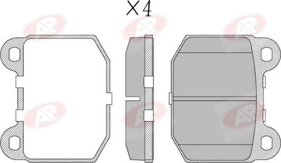 AP-SA 5AP137 - Set placute frana,frana disc aaoparts.ro