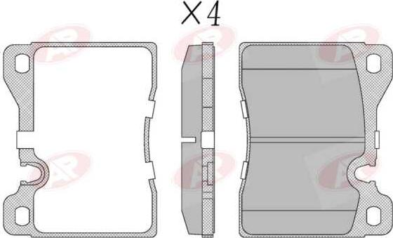 AP-SA 5AP208 - Set placute frana,frana disc aaoparts.ro