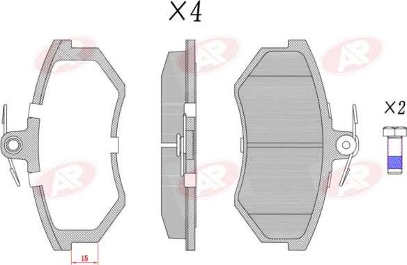 AP-SA 5AP216 - Set placute frana,frana disc aaoparts.ro
