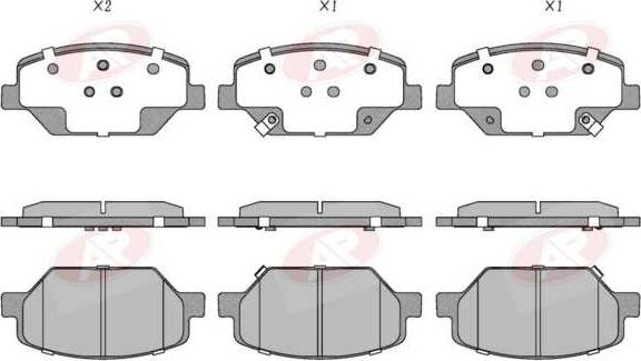 AP-SA 5AP2108 - Set placute frana,frana disc aaoparts.ro
