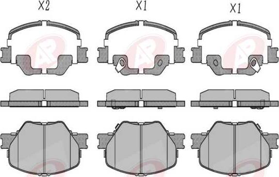 AP-SA 5AP2107 - Set placute frana,frana disc aaoparts.ro