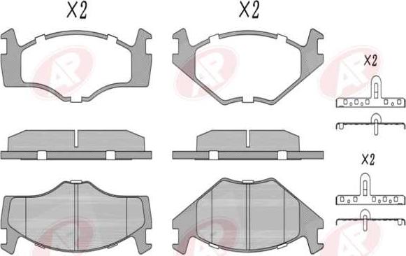 AP-SA 5AP224 - Set placute frana,frana disc aaoparts.ro