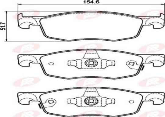 AP-SA 5AP2262 - Set placute frana,frana disc aaoparts.ro