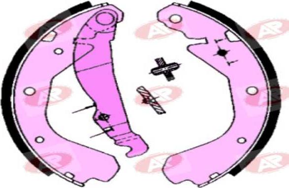 AP-SA A4640 - Set saboti frana aaoparts.ro