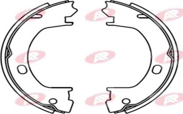 AP-SA A1015 - Set saboti frana aaoparts.ro