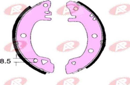 AP-SA A1380 - Set saboti frana aaoparts.ro