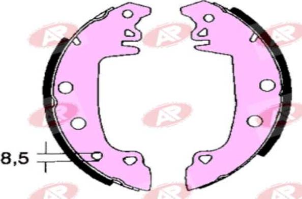 AP-SA A2850 - Set saboti frana aaoparts.ro