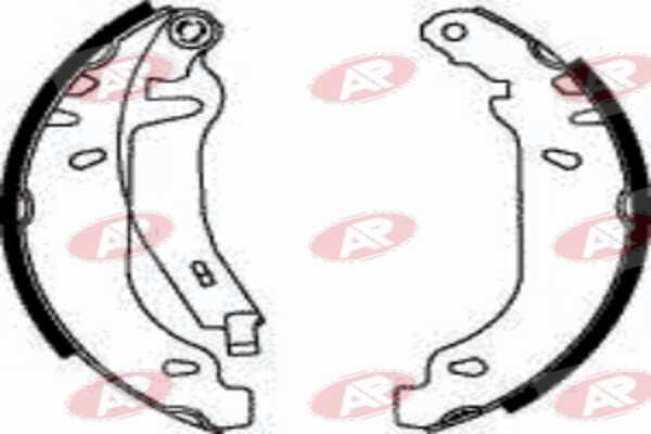 AP-SA A7820 - Set saboti frana aaoparts.ro