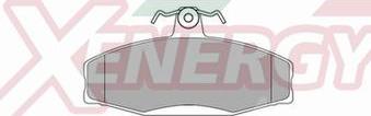 AP XENERGY X40946 - Set placute frana,frana disc aaoparts.ro