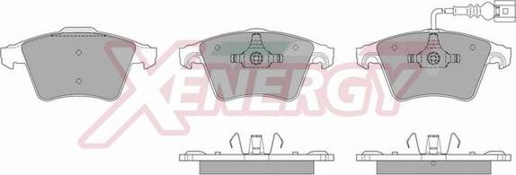 AP XENERGY X40901 - Set placute frana,frana disc aaoparts.ro