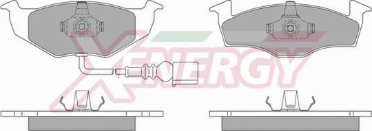 AP XENERGY X40591 - Set placute frana,frana disc aaoparts.ro