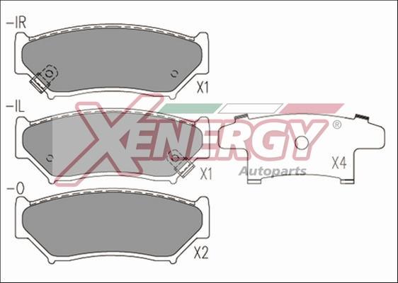 AP XENERGY X40585 - Set placute frana,frana disc aaoparts.ro