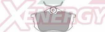 AP XENERGY X40645 - Set placute frana,frana disc aaoparts.ro