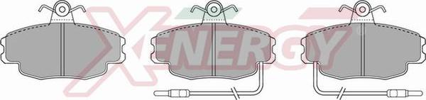 AP XENERGY X40141 - Set placute frana,frana disc aaoparts.ro