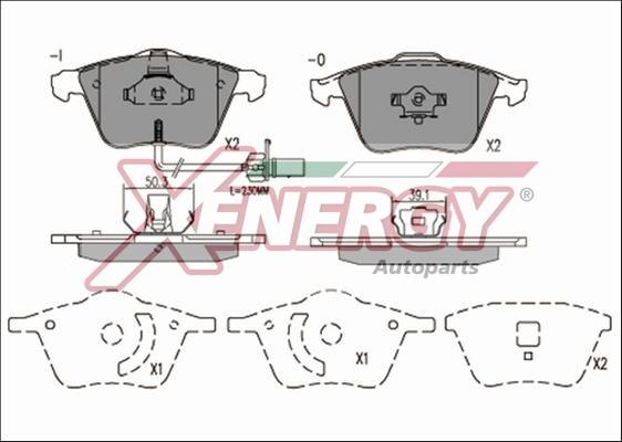 AP XENERGY X40859 - Set placute frana,frana disc aaoparts.ro