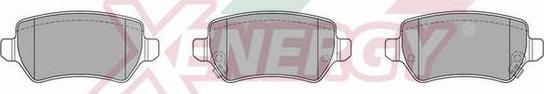 AP XENERGY X40809 - Set placute frana,frana disc aaoparts.ro