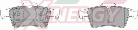 AP XENERGY X40820 - Set placute frana,frana disc aaoparts.ro