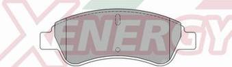 AP XENERGY X40781 - Set placute frana,frana disc aaoparts.ro