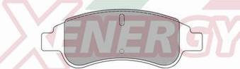 AP XENERGY X40782 - Set placute frana,frana disc aaoparts.ro