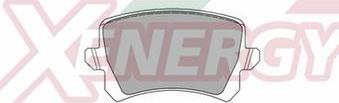 AP XENERGY X41004 - Set placute frana,frana disc aaoparts.ro