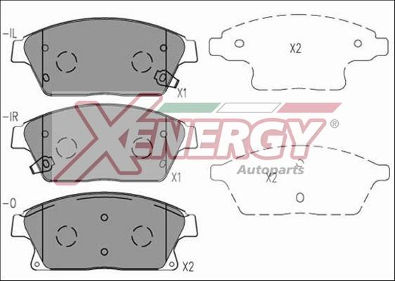 AP XENERGY X41078 - Set placute frana,frana disc aaoparts.ro