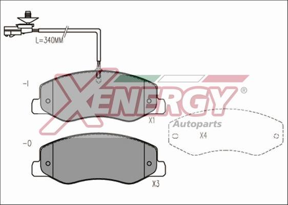 AP XENERGY X41180 - Set placute frana,frana disc aaoparts.ro