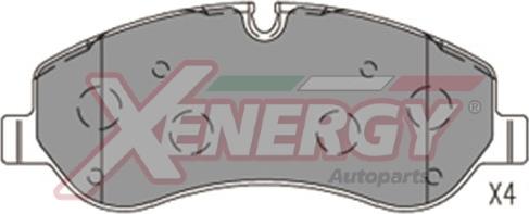 AP XENERGY X41183 - Set placute frana,frana disc aaoparts.ro