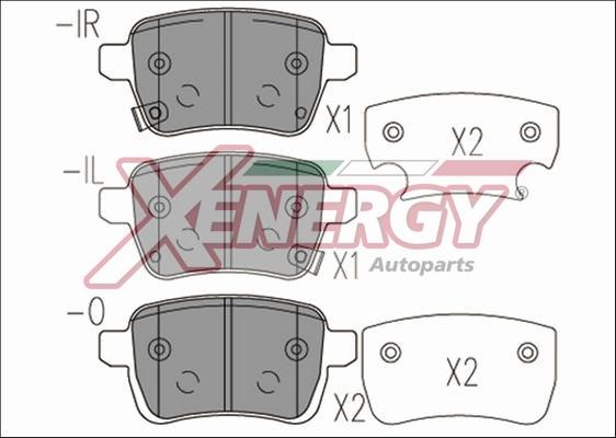 AP XENERGY X41173 - Set placute frana,frana disc aaoparts.ro