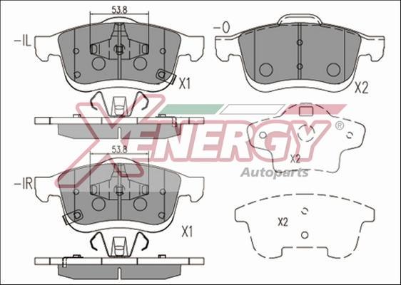 AP XENERGY X41172 - Set placute frana,frana disc aaoparts.ro