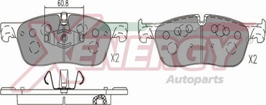 AP XENERGY X41365 - Set placute frana,frana disc aaoparts.ro