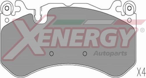 AP XENERGY X41319 - Set placute frana,frana disc aaoparts.ro