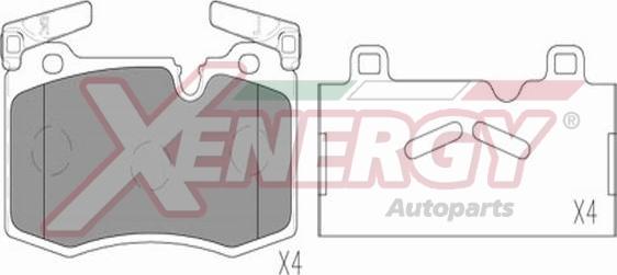 AP XENERGY X41310 - Set placute frana,frana disc aaoparts.ro