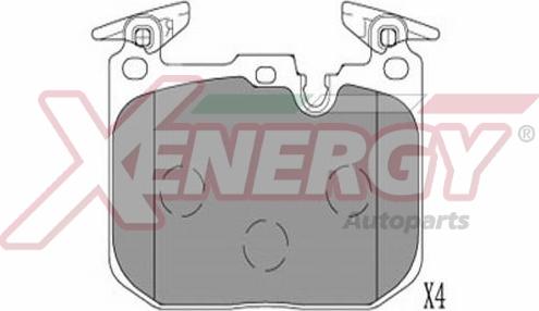 AP XENERGY X41383 - Set placute frana,frana disc aaoparts.ro