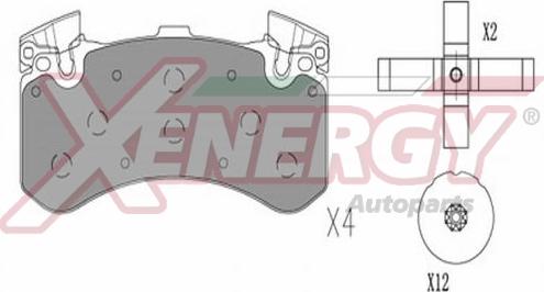 AP XENERGY X41382 - Set placute frana,frana disc aaoparts.ro