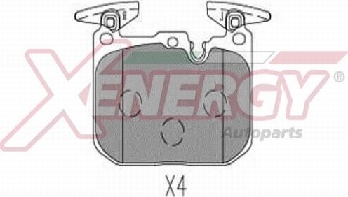 AP XENERGY X41330 - Set placute frana,frana disc aaoparts.ro